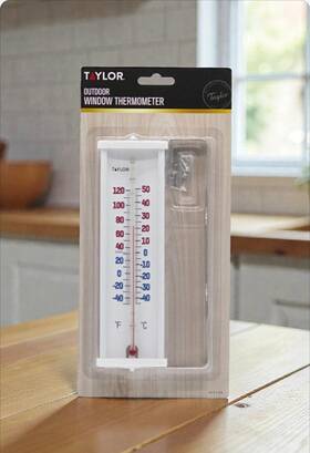 63576 Taylor Outdoor Window Thermometer With Mounting Bracket