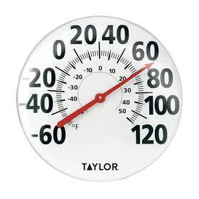 Taylor 896403886941 Extra Large Metal Wall Indoor Outdoor Thermometer Easy To Read Numbers For P