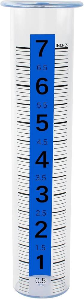 Lx01 Tbwhl Plastic Rain Gauge Replacement Tube 7inch Easy To Read Freeze Proof
