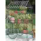 Tc104 Ironworks Deer Park Large Flower Cart Outdoor Garden Patio Lawn Accent
