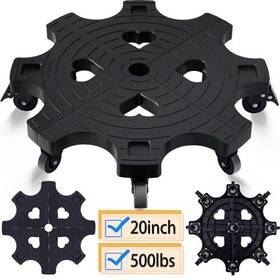 Ty315 Techyang Plant Caddy With Wheels 20 Inch Heavy Duty Outdoor Indoor Rolling Stand