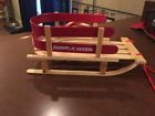 Teleflora Radio Flyer Wooden Sled Plant Stand Christmas Decor