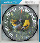 01711 Thermometer Outdoor 12.5- Wall Goldfinches Indoor Acurite
