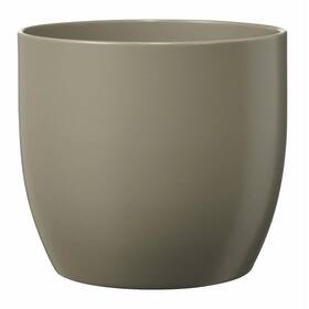 Tierra Garden 006063285053 6.3 Inch Ceramic Basel Fashion Indoor Plant Pots - Matte Light