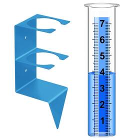 Timenued 094904012726 Rain Gauge Outdoor 7 Inch Capacity Outdoors Best Rated Blue