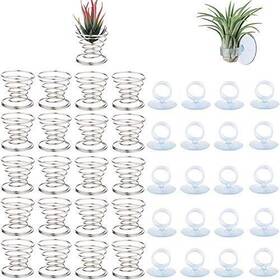 Together-life 753594086652 40 Pack Air Plant Stand Holder Tillandsia Airplant Container With Suction Cup