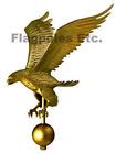 Topper Usa Pole 15 Flag Finial Eagle Flagpole Gold