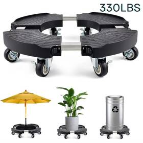 Tg02246 Treegun Tg02246. Plant Caddy With Wheels Heavy Duty 8 Lockable Casters Rolling Stand Adjustable