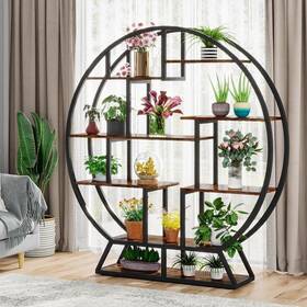 Tyj-ys0039-mc Tribesigns Indoor 63 Inch Plant Standround Shelf Holder Multipurpose