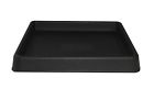 Trsq12bk Tusco Square Products Saucer Black 12-