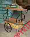 Two-wheel Wagon Cart Unbranded Wood Metal Brand New Decorative Indoors Or Outdoors