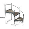 Tza3445778 Metal Spiral Showcase Plant Stand Display Holder Home Outdoor Patio