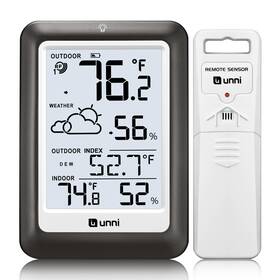 Un0581-met01 U Unni Indoor Outdoor Thermometer Wireless Weather Station Temperature Humidity Mon