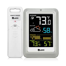 U Unni Un0585cs Indoor Outdoor Thermometer Wireless Weather Stations With 330ft Range Sensor