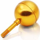 U5yxvzes0m General Authentic Flagpole Ball Top Ornament Replacement Gold Anodized Aluminum