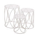 Uma White Metal Plant Stands 758647289172