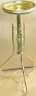 Unbranded New Nib Black Gold Metal Plant Stand Floral Furniture Flower Home Decor 784924107143