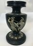 Unbranded Vintage Wood Black Ancient Greek Homer Illiad Warrior Pedestal
