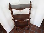 Unbranded Vtg Cherry Wooden Etagere Shelf Plant Stand Display Storage