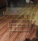 Unbranded Vtg Gold Wire Metal Shelf Tier