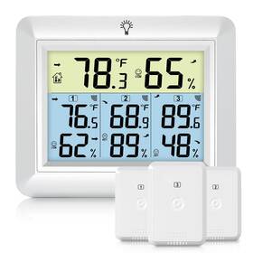 Ws0170 Urageuxy Indoor Outdoor Thermometer Wireless Weather Station With Temperature And Humi