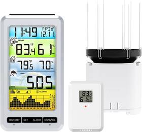 Ws0207 Urageuxy Rain Gauge Wireless Indoor Outdoor Thermometer With Color Display