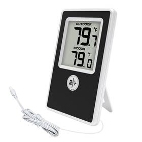 Ws0405 Urageuxy Indoor Outdoor Thermometer Wired Digital Room Temperature Monitor With Probe