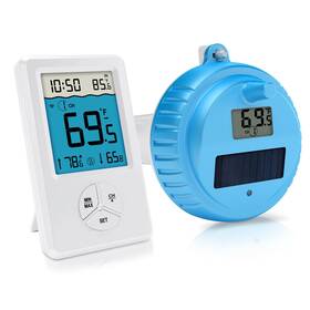 Urageuxy Ws083t Pool Thermometer Floating Easy Read Digital Wireless Ipx8 Waterproof Thermom
