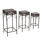 Us845-0350143 Outsunny Metal Plant Stand Set Square Pot Holder 712190160975