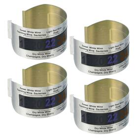 4-24c Uxcell 734301146067 4pcs Temperature Strips Stainless Steel Wine Digital Display