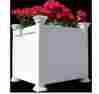 Va68212 New England Arbors Cardiff Planter Box Outdoor Garden Plants Vegetables Flower Pot White 673995682126