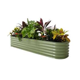 Vb9n117g Vego Garden Raised Bed Kit 17 Inch Tall 9-in-1 Modular Olive Green Metal
