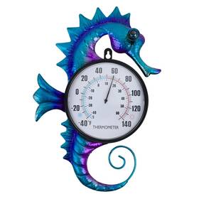 Dy-2305 Vewogift 14 Inch Seahorse Shape Outdoor Thermometer Indoor Wall-mounted No Ne