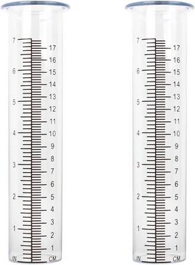 Dy49022310 Vewogift 2 Pack Plastic Rain Gauge Replacement Tube With 7 Inch Capacity