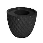 Vhx205 Laura Ashley Honeycomb Fiberstone Planter Inch In Blac 0827250808473