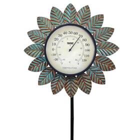 Vy-0604 Vioyouns Leaf Outdoor Thermometer Decorative-42inch Metal Garden Stake Outside Vy-0604 Vioyouns Leaf Outdoor Thermometer Decorative-42inch Metal Garden Stake Outside