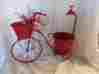 2pots W Unbranded Tricycle Planter Red Metal