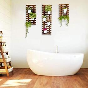Wall Planter 3 Pack Wooden Hanging For Indoor Plants Air Plant