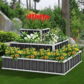 Warranty Company 197839046627 3 Tiers Stackable Raised Garden Bed