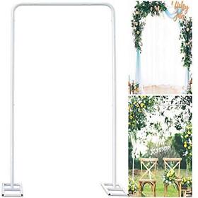 Wedding Arch Stand With Bases Easy Assembly 6.6 X 3.3 Feet Square Garden
