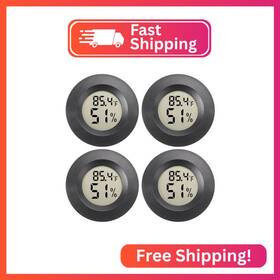 Weimeltoy Sehp001 Mini Hygrometer Digital Thermometer Humidity Meter 4 Pack