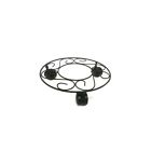 Wheels Iron Stand Usa Caddy Dolly Black Metal Rolling Plant Plants Outdoor
