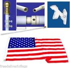 1-wall White 2 Alum 6ft.- 2-3x5 Piece Flags Flagpole- Free Usa Tangle 1-wall White 2 Alum 6ft.- 2-3x5 Piece Flags Flagpole- Free Usa Tangle