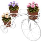 Tricycle-plant-stand-99935 White Tricycle Plant Stand Flower Pot Holder Garden 689343099935