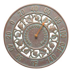 01847 Whitehall Products Outdoor Thermometer Analog Wall Weather-resistant Brown/tan