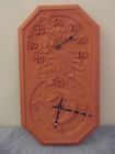 Wind 55s Opus Terra Cotta Garden Patio Clock And Thermometer Celestial Moon