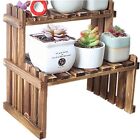 Sns-192-b071dggxzx Wingoffly 2 Tier Tabletop Wooden Plant Stand Decorative Planter Holder Desktop X