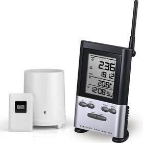 Raingauge06181a Wondmall Wireless Rain Gauge Outdoor With Thermometer Digital