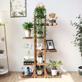 Or202086a Wooden Flower Stands Plant Display Pot Holder Storage Rack Bathroom Decor