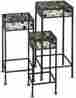 Woodland Imports 3 Piece Square Plant Stand Set 5408381718401